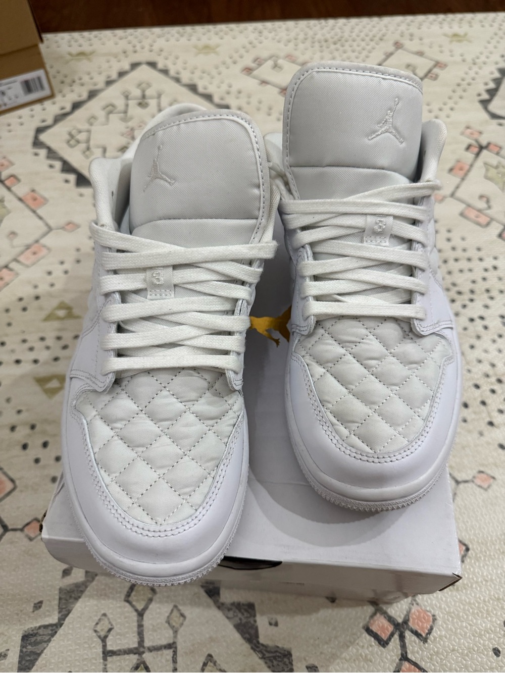 Jordan women’s quilted low top shoes - Like new without tags